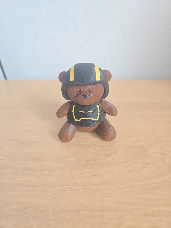 Ours Helldivers Teddy Bear en 3D – décoration de sac